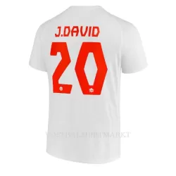 Canada Jonathan David 20 Shirt Heren Uit WK 2022 Canada Jonathan David 20 Shirt Heren Uit WK 2022