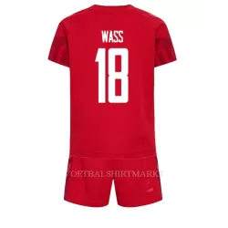 Denemarken Daniel Wass 18 Tenue Kind Thuis WK 2022
