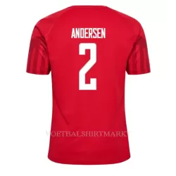 Denemarken Joachim Andersen 2 Shirt Heren Thuis WK 2022