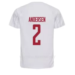 Denemarken Joachim Andersen 2 Shirt Heren Uit WK 2022 Denemarken Joachim Andersen 2 Shirt Heren Uit WK 2022