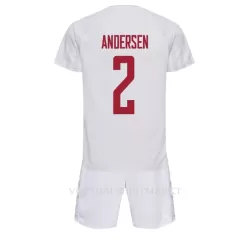 Denemarken Joachim Andersen 2 Tenue Kind Uit WK 2022 Denemarken Joachim Andersen 2 Tenue Kind Uit WK 2022