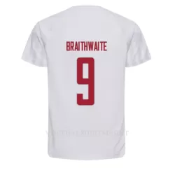 Denemarken Martin Braithwaite 9 Shirt Heren Uit WK 2022