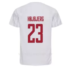 Denemarken Pierre-Emile Hojbjerg 23 Shirt Heren Uit WK 2022 Denemarken Pierre-Emile Hojbjerg 23 Shirt Heren Uit WK 2022