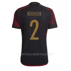 Duitsland Antonio Rudiger 2 Shirt Heren Uit WK 2022 Duitsland Antonio Rudiger 2 Shirt Heren Uit WK 2022