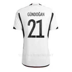 Duitsland Ilkay Gündogan 21 Shirt Heren Thuis WK 2022 Duitsland Ilkay Gündogan 21 Shirt Heren Thuis WK 2022