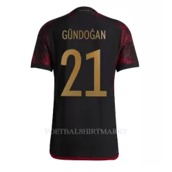 Duitsland Ilkay Gündogan 21 Shirt Heren Uit WK 2022 Duitsland Ilkay Gündogan 21 Shirt Heren Uit WK 2022