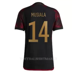 Duitsland Jamal Musiala 14 Shirt Heren Uit WK 2022 Duitsland Jamal Musiala 14 Shirt Heren Uit WK 2022