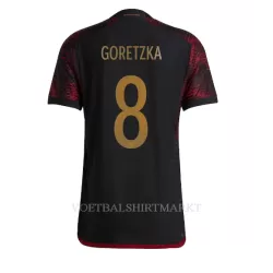 Duitsland Leon Goretzka 8 Shirt Heren Uit WK 2022 Duitsland Leon Goretzka 8 Shirt Heren Uit WK 2022