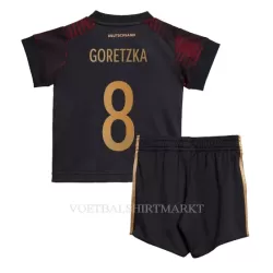 Duitsland Leon Goretzka 8 Tenue Kind Uit WK 2022 Duitsland Leon Goretzka 8 Tenue Kind Uit WK 2022