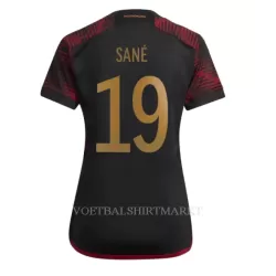 Duitsland Leroy Sané 19 Shirt Dames Uit WK 2022 Duitsland Leroy Sané 19 Shirt Dames Uit WK 2022