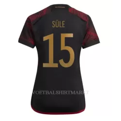 Duitsland Niklas Sule 15 Shirt Dames Uit WK 2022 Duitsland Niklas Sule 15 Shirt Dames Uit WK 2022