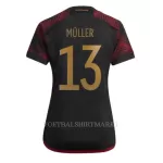 Duitsland Thomas Müller 13 Shirt Dames Uit WK 2022