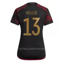 Duitsland Thomas Müller 13 Shirt Dames Uit WK 2022