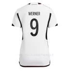 Duitsland Timo Werner 9 Shirt Dames Thuis WK 2022