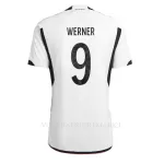 Duitsland Timo Werner 9 Shirt Heren Thuis WK 2022