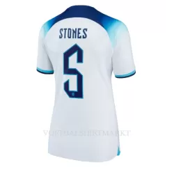 Engeland John Stones 5 Shirt Dames Thuis WK 2022 Engeland John Stones 5 Shirt Dames Thuis WK 2022