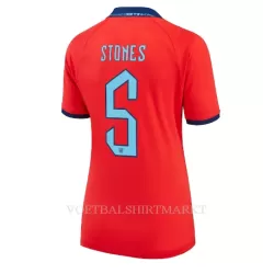 Engeland John Stones 5 Shirt Dames Uit WK 2022 Engeland John Stones 5 Shirt Dames Uit WK 2022