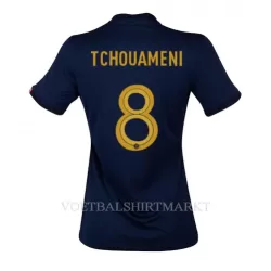 Frankrijk Aurelien Tchouaméni 8 Shirt Dames Thuis WK 2022 Frankrijk Aurelien Tchouaméni 8 Shirt Dames Thuis WK 2022