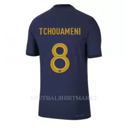 Frankrijk Aurelien Tchouaméni 8 Shirt Heren Thuis WK 2022 Frankrijk Aurelien Tchouaméni 8 Shirt Heren Thuis WK 2022