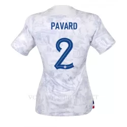 Frankrijk Benjamin Pavard 2 Shirt Dames Uit WK 2022 Frankrijk Benjamin Pavard 2 Shirt Dames Uit WK 2022