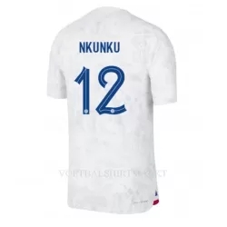 Frankrijk Christopher Nkunku 12 Shirt Heren Uit WK 2022 Frankrijk Christopher Nkunku 12 Shirt Heren Uit WK 2022