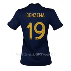 Frankrijk Karim Benzema 19 Shirt Dames Thuis WK 2022 Frankrijk Karim Benzema 19 Shirt Dames Thuis WK 2022