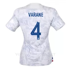 Frankrijk Raphael Varane 4 Shirt Dames Uit WK 2022 Frankrijk Raphael Varane 4 Shirt Dames Uit WK 2022