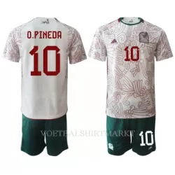 Mexico Orbelin Pineda 10 Tenue Kind Uit WK 2022 Mexico Orbelin Pineda 10 Tenue Kind Uit WK 2022
