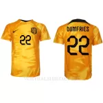 Nederland Denzel Dumfries 22 Shirt Heren Thuis WK 2022