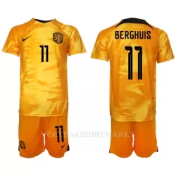 Nederland Steven Berghuis 11 Tenue Kind Thuis WK 2022 Nederland Steven Berghuis 11 Tenue Kind Thuis WK 2022