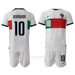 Portugal Bernardo Silva 10 Tenue Kind Uit WK 2022 Portugal Bernardo Silva 10 Tenue Kind Uit WK 2022