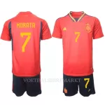 Spanje Alvaro Morata 7 Tenue Kind Thuis WK 2022