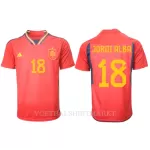 Spanje Jordi Alba 18 Shirt Heren Thuis WK 2022