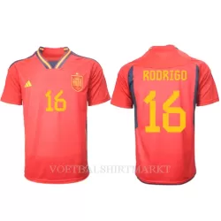 Spanje Rodri Hernandez 16 Shirt Heren Thuis WK 2022 Spanje Rodri Hernandez 16 Shirt Heren Thuis WK 2022
