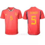 Spanje Sergio Busquets 5 Shirt Heren Thuis WK 2022