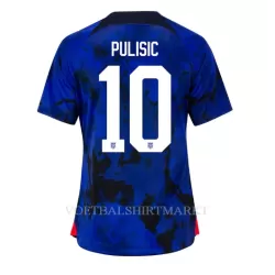 USA Christian Pulisic 10 Shirt Dames Uit WK 2022 USA Christian Pulisic 10 Shirt Dames Uit WK 2022
