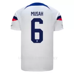 USA Yunus MUSAh 6 Shirt Heren Thuis WK 2022 USA Yunus MUSAh 6 Shirt Heren Thuis WK 2022