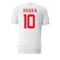 Zwitserland Granit Xhaka 10 Shirt Heren Uit WK 2022 Zwitserland Granit Xhaka 10 Shirt Heren Uit WK 2022