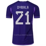 Argentinië DYBALA 21 Shirt Heren Uit WK 2022