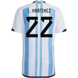 Argentinië Lautaro Martinez 22 Shirt Heren Thuis WK 2022 Argentinië Lautaro Martinez 22 Shirt Heren Thuis WK 2022