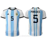 Argentinië Leandro Paredes 5 Shirt Heren Thuis WK 2022
