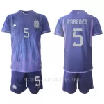 Argentinië Leandro Paredes 5 Tenue Kind Uit WK 2022