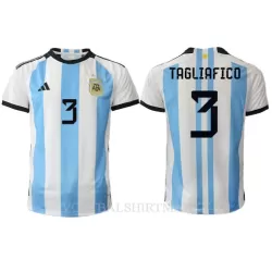 Argentinië Nicolas Tagliafico 3 Shirt Heren Thuis WK 2022 Argentinië Nicolas Tagliafico 3 Shirt Heren Thuis WK 2022