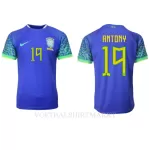 Brazilië Antony 19 Shirt Heren Uit WK 2022