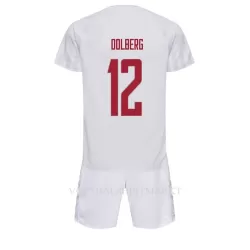 Denemarken Kasper Dolberg 12 Tenue Kind Uit WK 2022