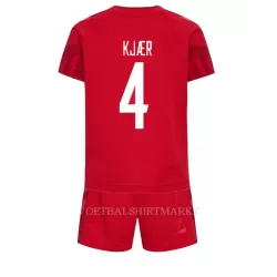 Denemarken Simon Kjaer 4 Tenue Kind Thuis WK 2022