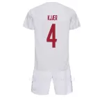 Denemarken Simon Kjaer 4 Tenue Kind Uit WK 2022