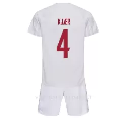 Denemarken Simon Kjaer 4 Tenue Kind Uit WK 2022