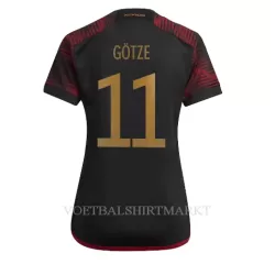 Duitsland Mario Gotze 11 Shirt Dames Uit WK 2022