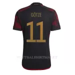 Duitsland Mario Gotze 11 Shirt Heren Uit WK 2022